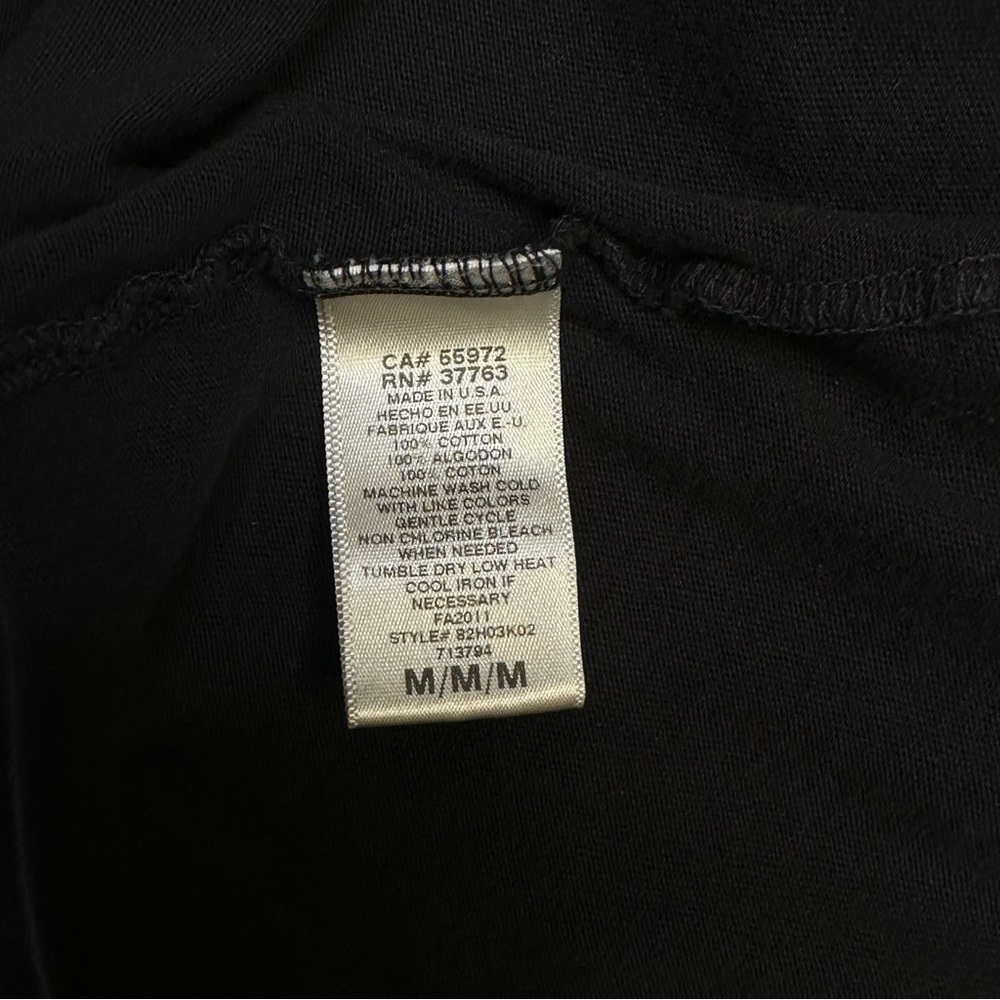 C&C California Open Crew Neck Long Sleeve Knit black Shirt M - Picture 6 of 6